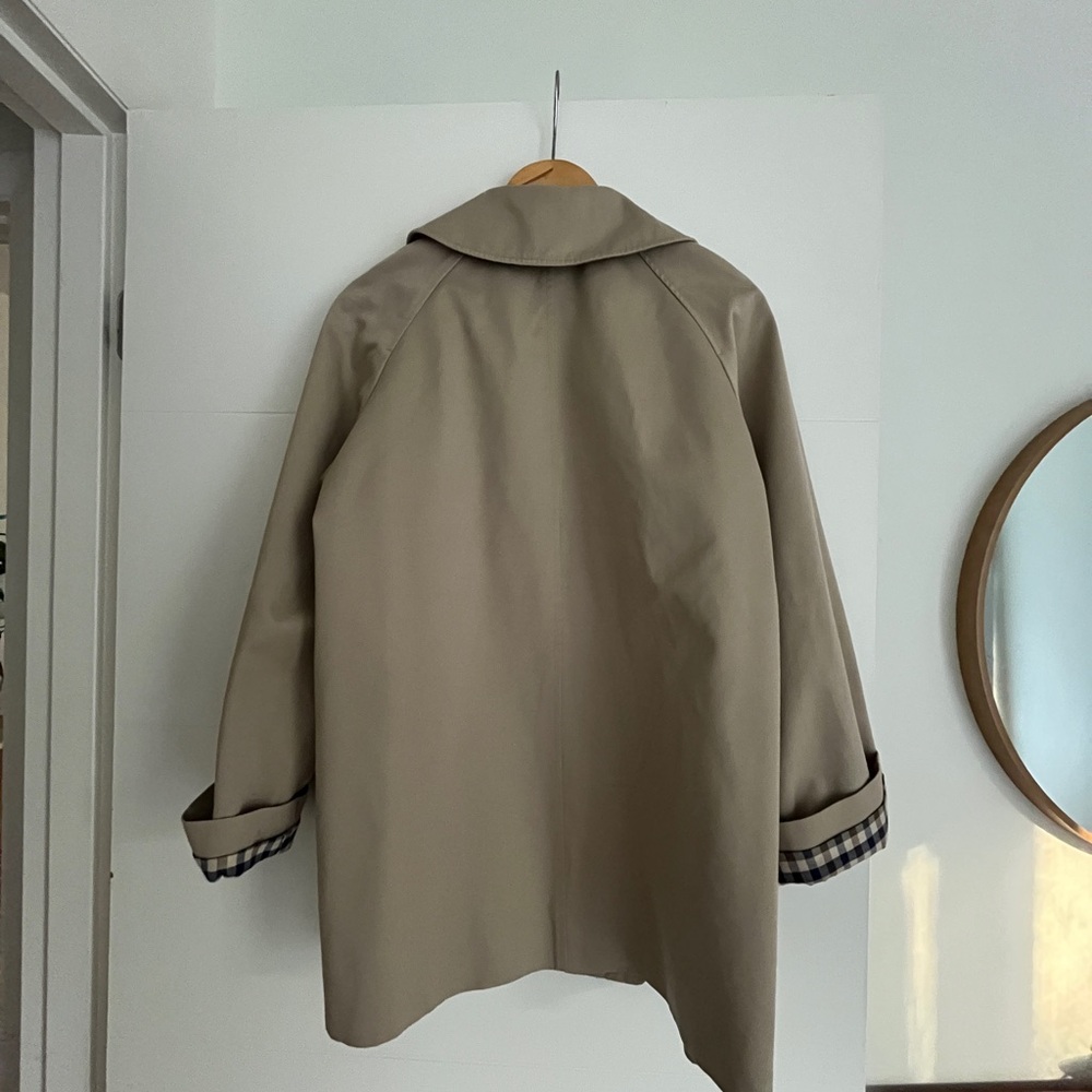 Sezane Taupe Beige Short Trench Coat - Picture 3 of 5